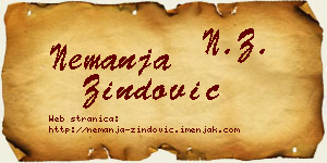 Nemanja Zindović vizit kartica